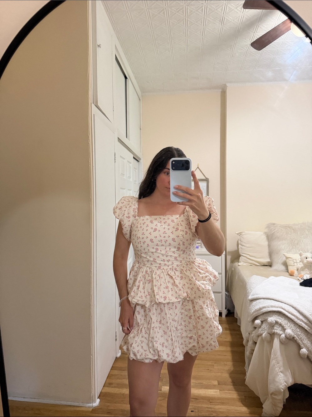 Floral bubble skirt set
